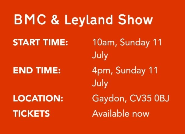 BMC Leyland Day